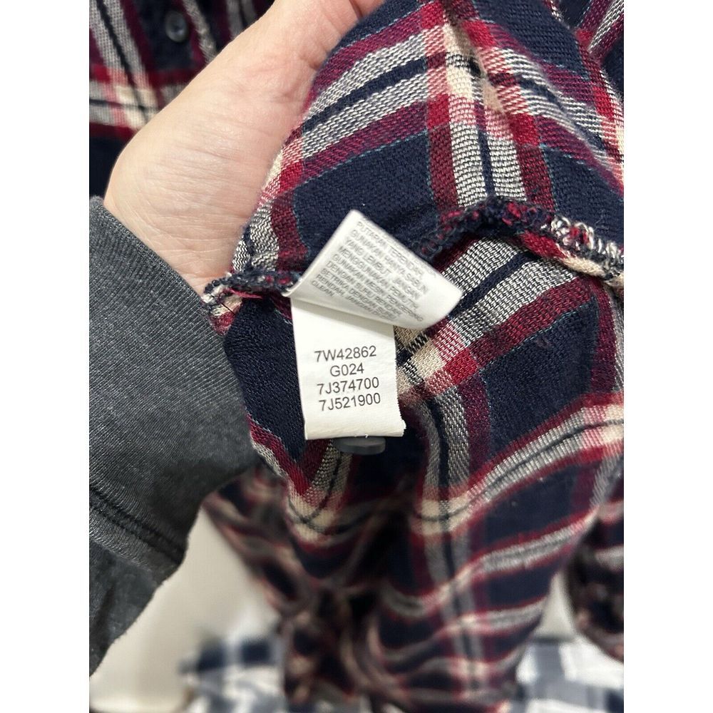 Lucky Brand Shirt Womens Medium Bungalow Plaid Soft Long Sleeve Button Slit Back - Picture 6 of 8
